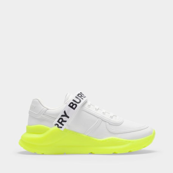 burberry neon sneakers